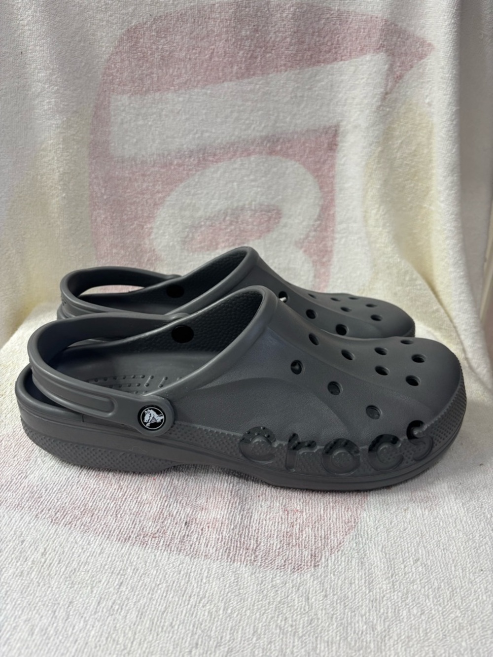 Crocs Adult Baya Clogs, Graphite,
Men Sz 12